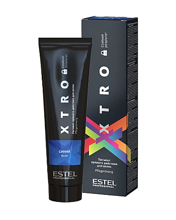 Estel Professional XTRO BLACK - Пигмент прямого действия для волос Синий 100 мл - hairs-russia.ru